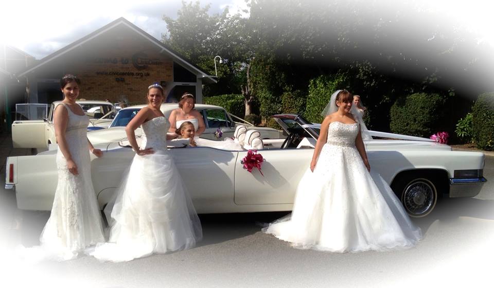 The brides at the wedding fayre at Carlton in Lindrick, Worksop loved our Cadillac.